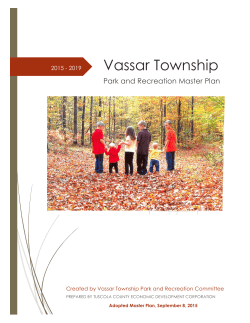 Vassar Township Parks and Recreation Master Plan