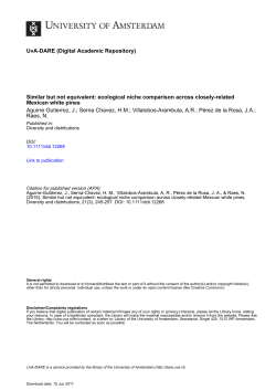 Similar but not equivalent: ecological niche comparison across