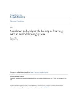 Simulation and analysis of a braking and turning with an antilock