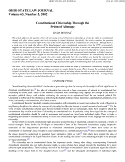 constitutional citizenship through the prism of alienage