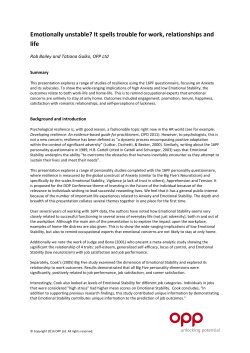 Emotionally unstable?