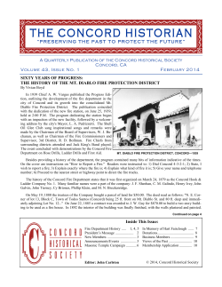the concord historian - Concord Historical Society
