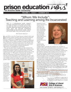 prison education news - ASU Department of English