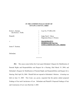 IN THE COURT OF COMMON PLEAS OF OTTAWA COUNTY, OHIO
