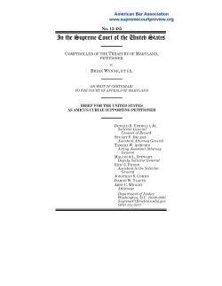 Brief for the United States in Support of Petitioner