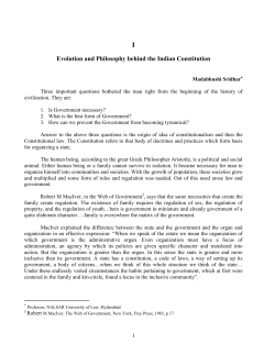 Evolution and Philosophy behind the Indian Constitution