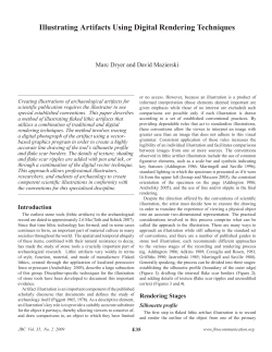 Illustrating Artifacts Using Digital Rendering Techniques