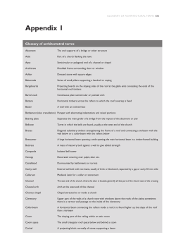 glossary of achritectural terms 135