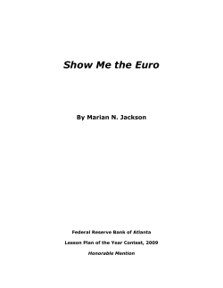 Show Me the Euro - Federal Reserve Bank of Atlanta