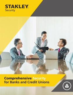 Comprehensive Security for Banks and Credit Unions