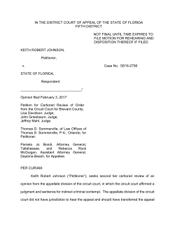 Johnson v. State - Fifth District Court of Appeal