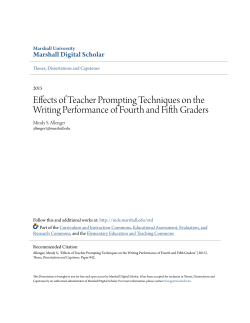 Effects of Teacher Prompting Techniques on the Writing