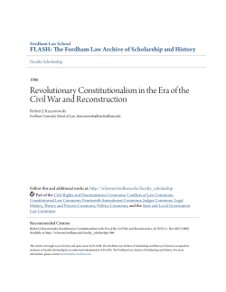 Revolutionary Constitutionalism in the Era of the Civil War and