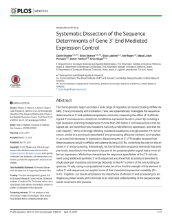Systematic Dissection of the Sequence Determinants of