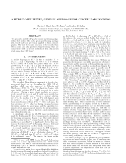 a hybrid multilevel genetic approach for circuit