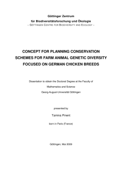 concept for planning conservation schemes for farm animal