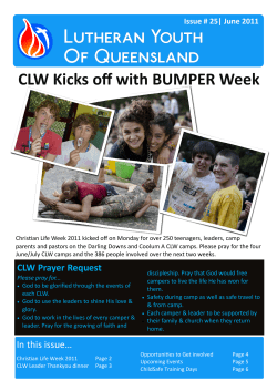 CLW Kicks off with BUMPER Week