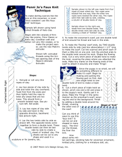 Faux Knit Worksheet