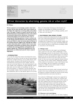 Driver distraction by advertising: genuine risk or urban