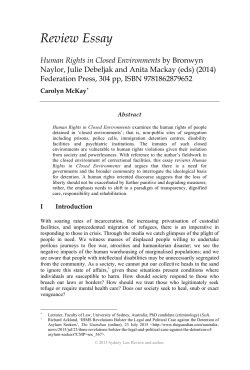 Review Essay - The University of Sydney