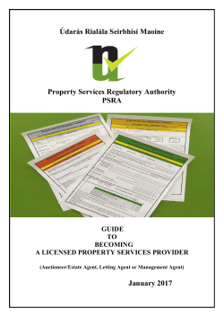 Guide to becoming a licensed Property Services Provider
