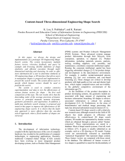 Content-based Three-dimensional Engineering Shape Search