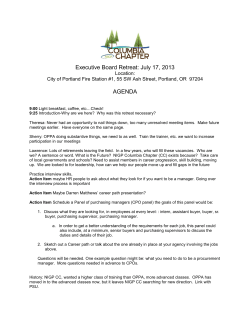 Executive Board Retreat: July 17, 2013 AGENDA