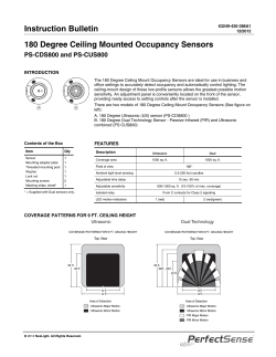 180 Degree Ceiling Mounted Occupancy Sensors
