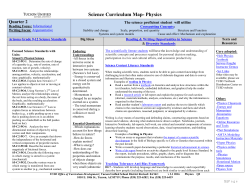 Science Curriculum Map- Physics - Tucson Unified School District