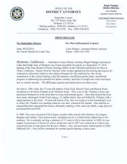 Aleo of Modesto was found unsuitable for parole