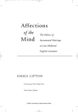 Affections Mind - University of Notre Dame
