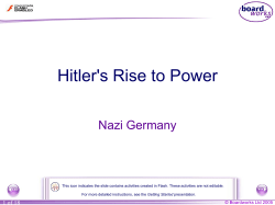 3. Nazi Germany - Hitler`s Rise to Power