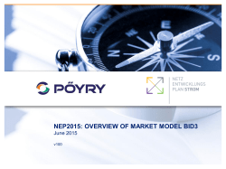 nep2015: overview of market model bid3