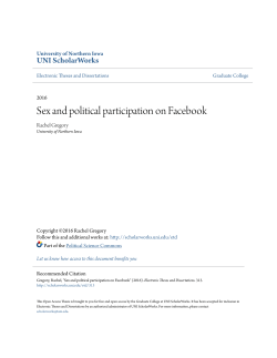 Sex and political participation on Facebook
