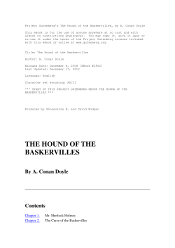 the hound of the baskervilles