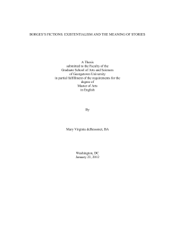 BORGES`S FICTIONS: EXISTENTIALISM AND THE MEANING OF