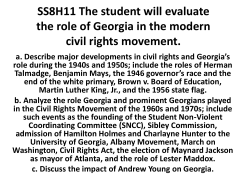 Georgia in the Civil Rights