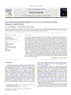 Age-related and individual differences in the use of