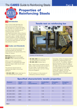 Properties of Reinforcing Steels