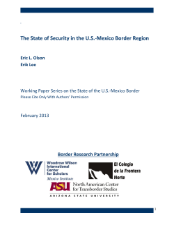 The State of Security in the US-Mexico Border Region