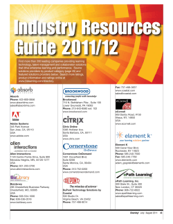 Industry Resources Guide 2011/12