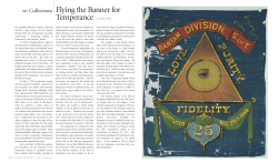 Re: Collections Flying The Banner For Temperance