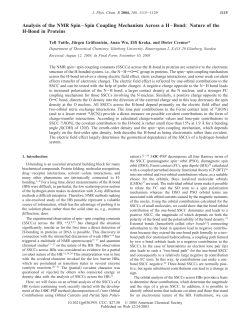 Analysis of the NMR Spin− Spin Coupling Mechanism Across a H