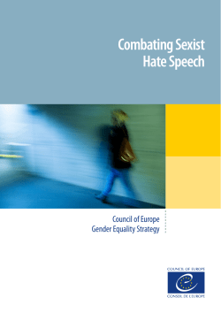 Combating Sexist Hate Speech - Coe