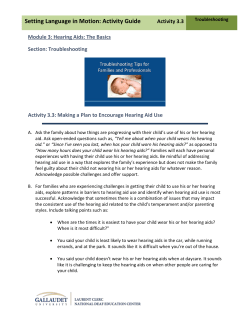 Setting Language in Motion: Activity Guide