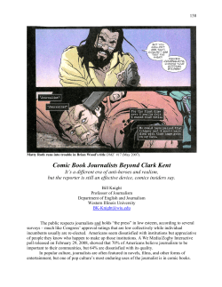 Comic Book Journalists Beyond Clark Kent