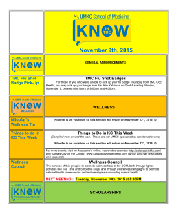 November 9th, 2015 - UMKC School of Medicine