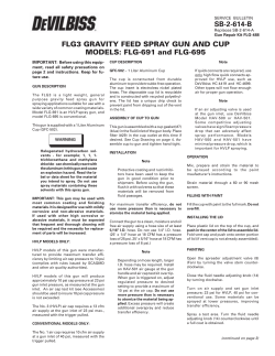 flg3 gravity feed spray gun and cup models: flg