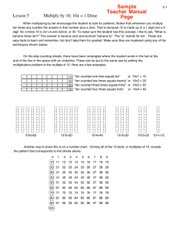 Sample Teacher Manual Page - Math-U-See