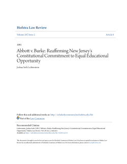 Abbott v. Burke - Scholarly Commons at Hofstra Law